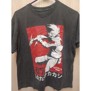 Naruto Kakashi Hatake Team 07 Manga Men's T-Shirt Size L